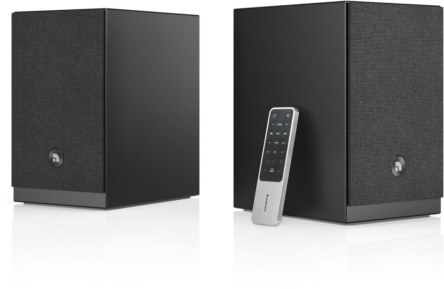 Audio Pro A28 W /Paar Streaming-Lautsprecher seidenmatt schwarz