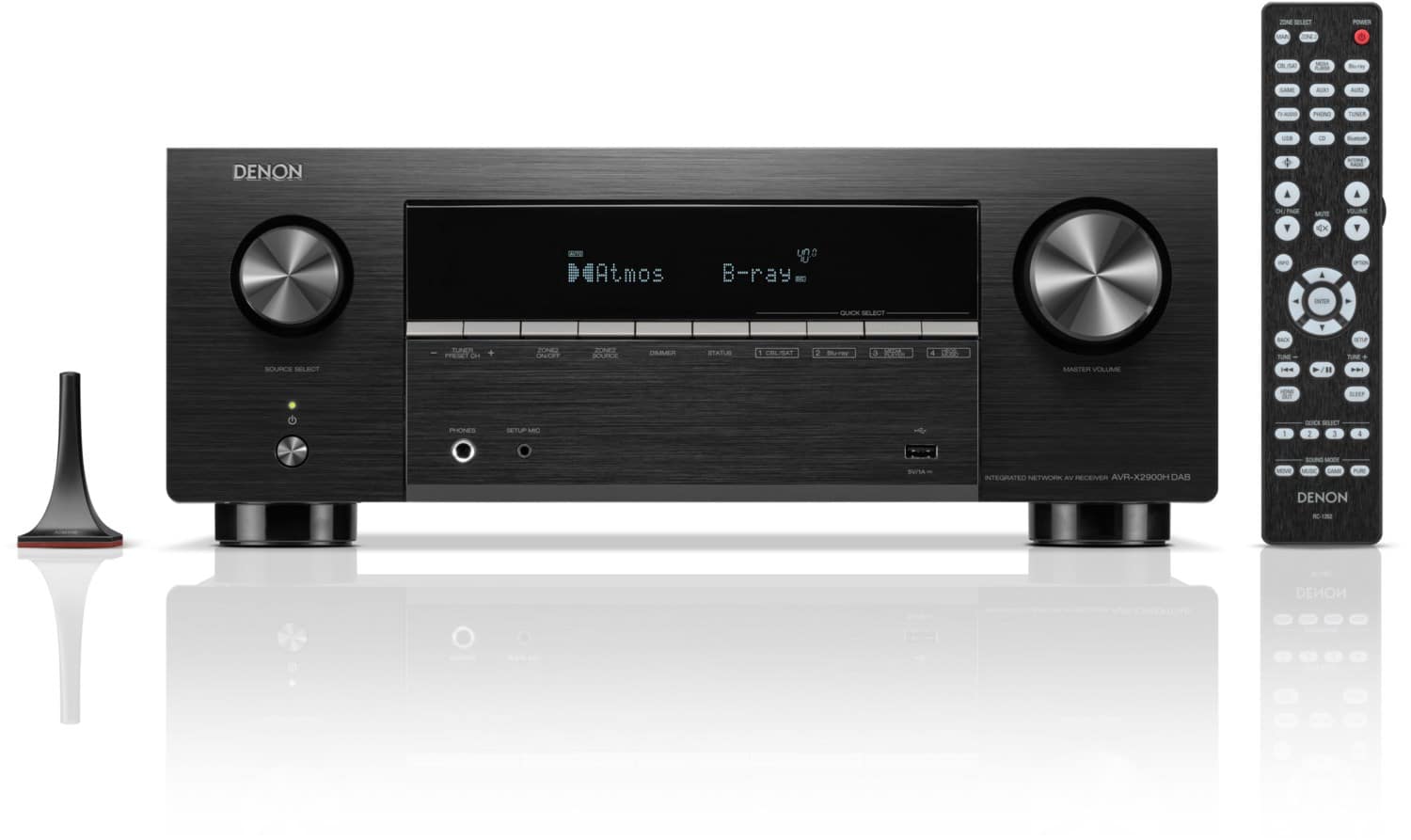 Denon AVR-X2900H DAB Klang Effekt Receiver schwarz