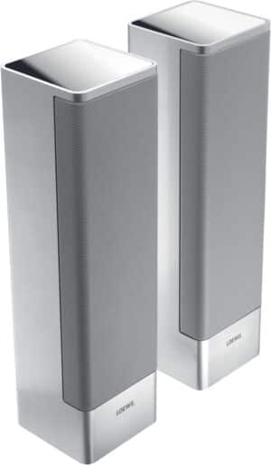 Loewe Ind. Sound Multiroom Speaker /Paar On Wall Lautsprecher alu-silber