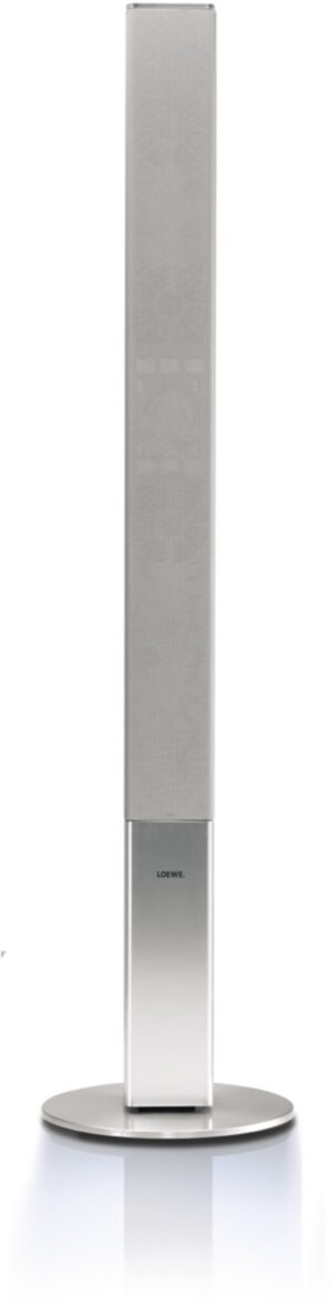 Loewe Stand Speaker /Paar Stand-Lautsprecher alu/silber