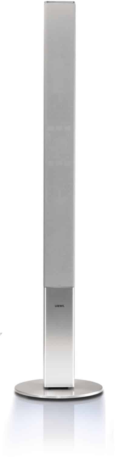 Loewe Stand Speaker /Paar Stand-Lautsprecher alu/silber