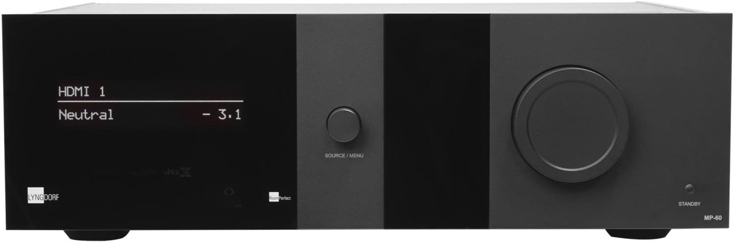 Lyngdorf MP 60 2.1 Klang Effekt Receiver mit RoomPerfect / AES67/AES3 schwarz