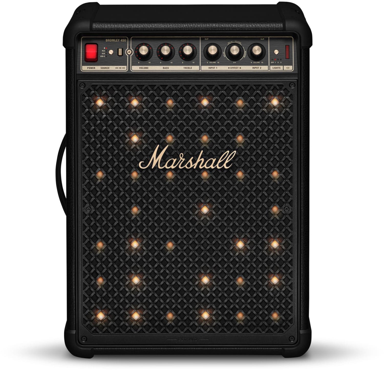 Marshall Bromley 450 Party-Lautsprecher schwarz/messing