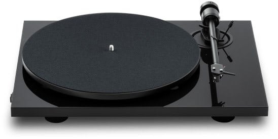 Pro-Ject E1.2 Phono Plattenspieler inkl. Pick it MM E Tonabnehmer hochglanz schwarz