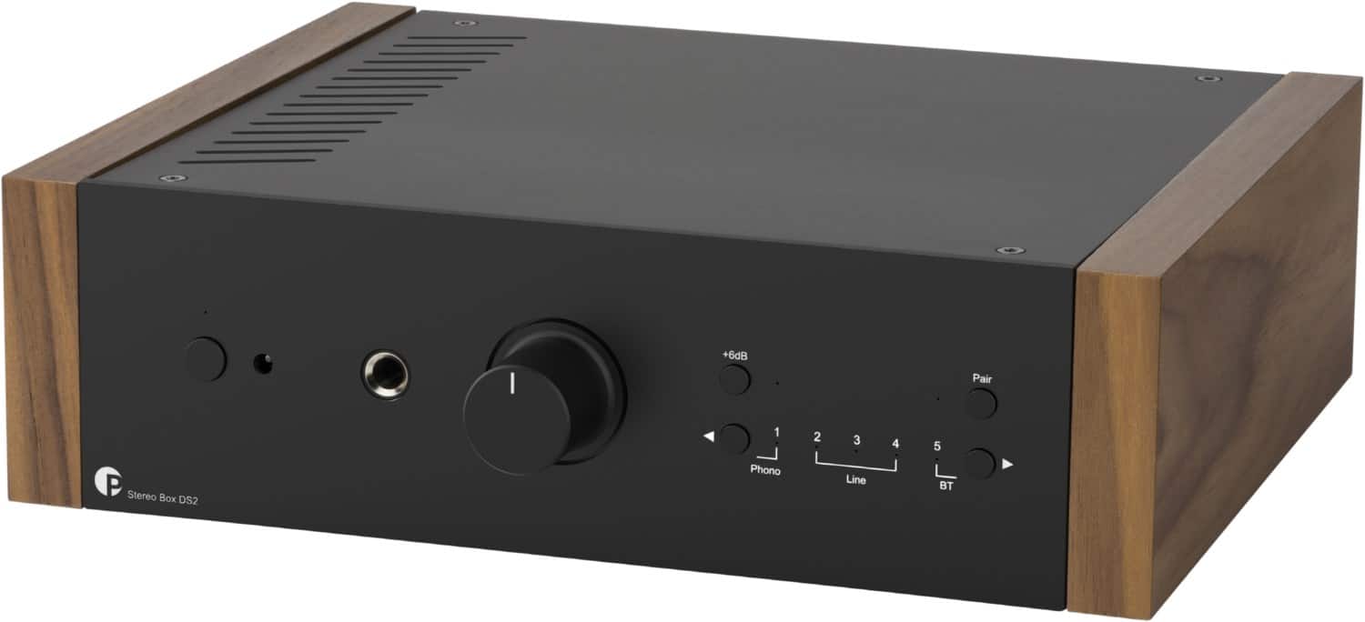 Pro-Ject Stereo Box DS2 Vollverstärker Stereo schwarz/walnuss