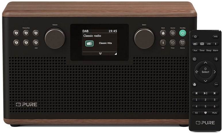 Pure Classic H6 DAB Radioempfänger kaffee braun/walnuss