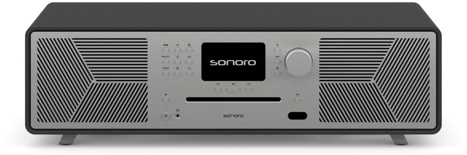 Sonoro Meisterstück (Gen.2) Design Audio-System Netzwerkfähig grau matt/silber