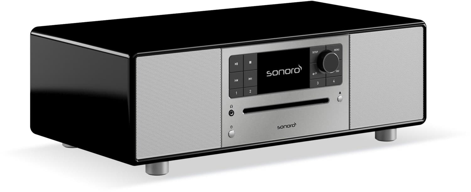 Sonoro Prestige Internetradio hochglanz schwarz/silber