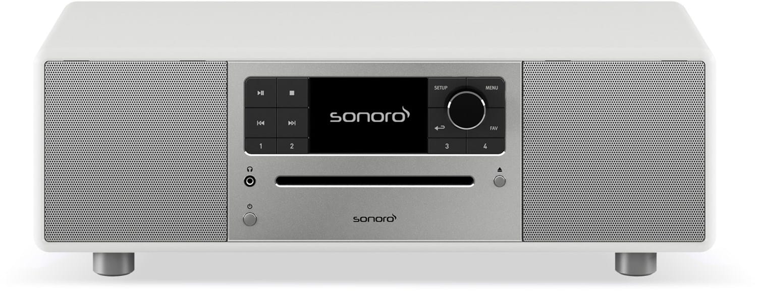Sonoro Prestige Internetradio hochglanz weiß/silber