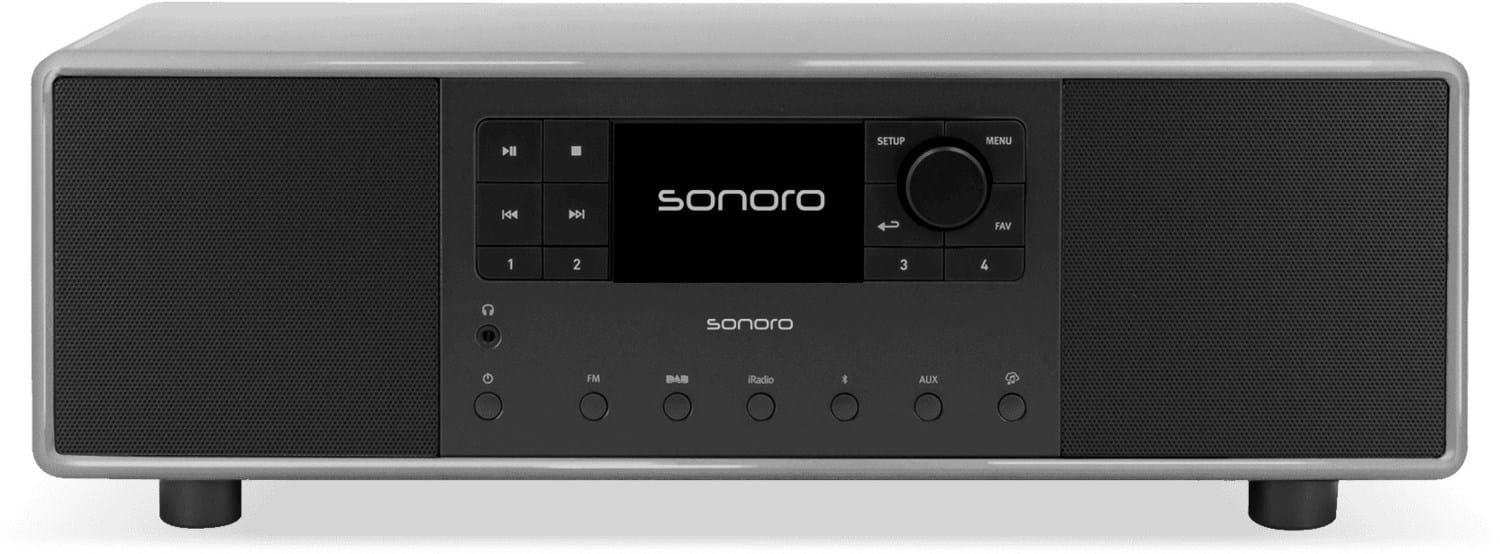 Sonoro Primus Internetradio kreide grau/schwarz
