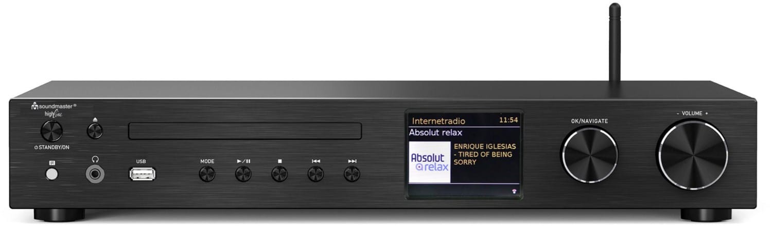 Soundmaster ICD4350SW CD-Receiver mit Internetradio schwarz