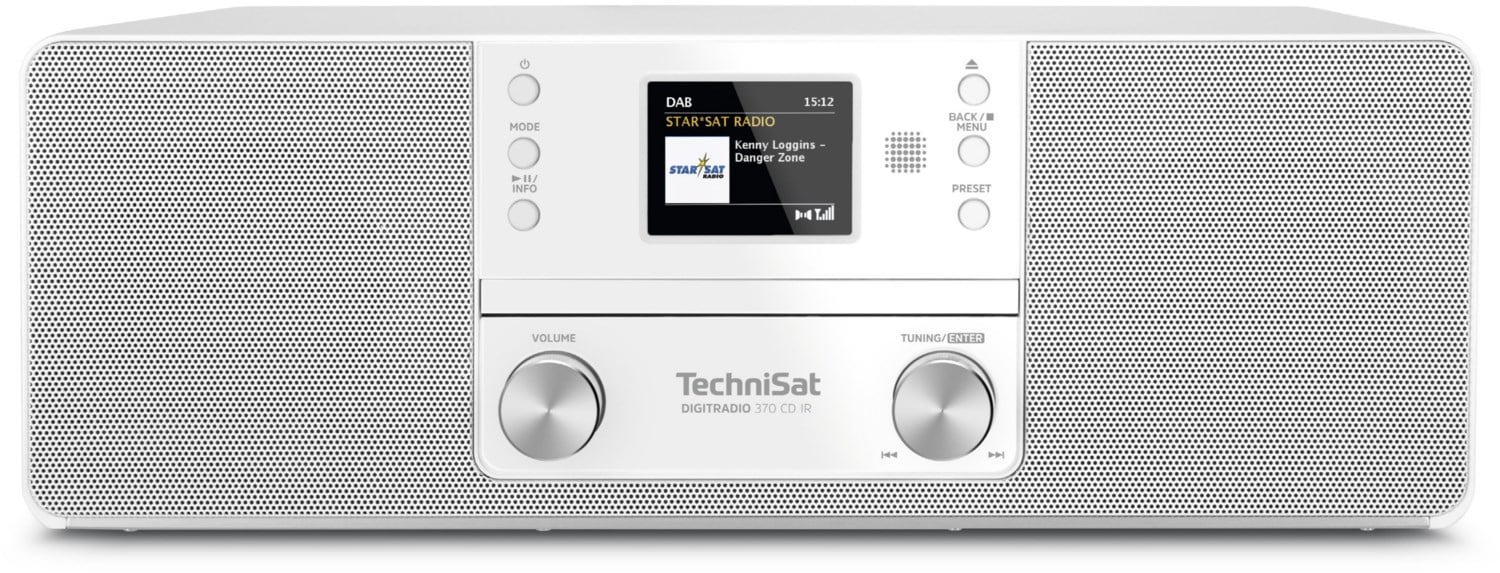 Technisat DigitRadio 370 CD IR CD/Radio-System weiß