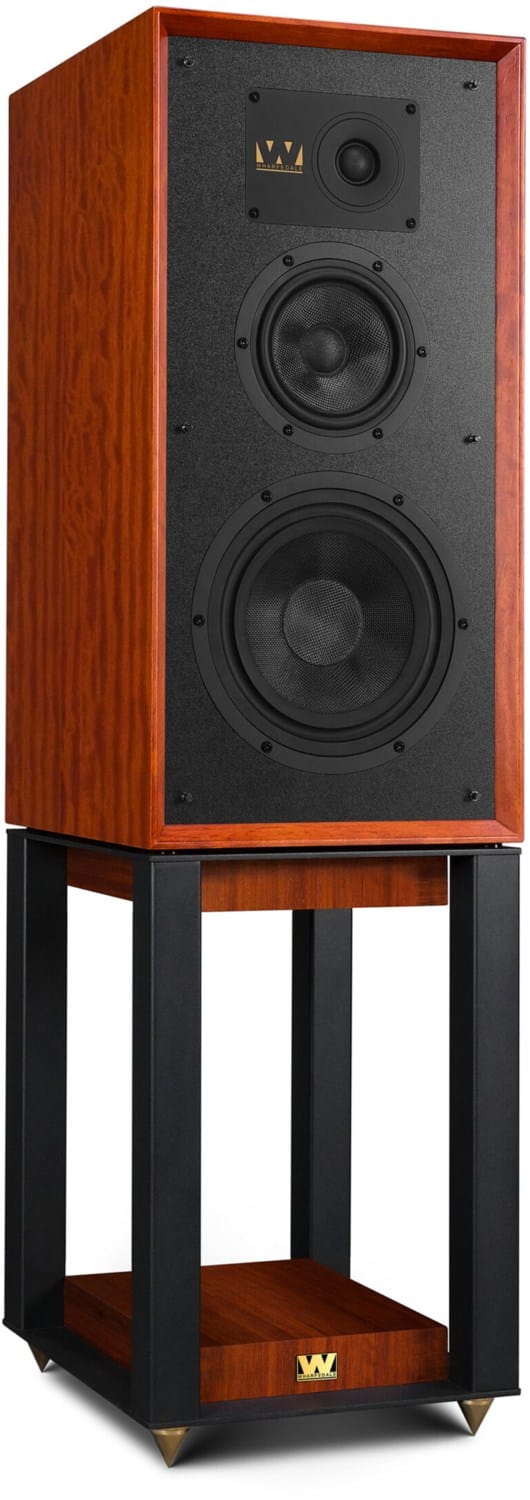 Wharfedale Super Linton /Paar Stand-Lautsprecher mahagoni rot