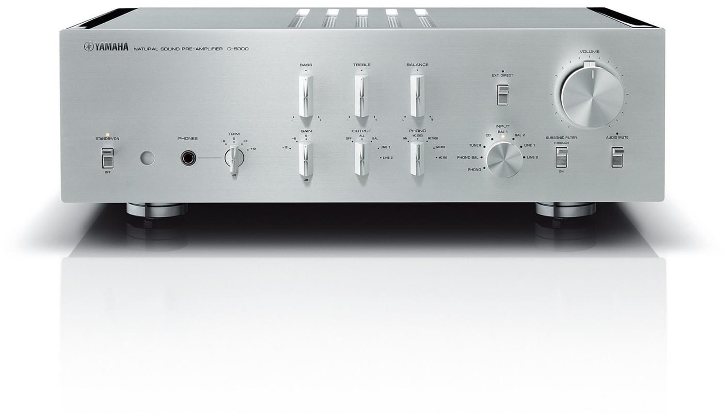 Yamaha C-5000 Vorverstärker silber/pianoblack